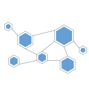 Bioserve Partner Network Hexagons