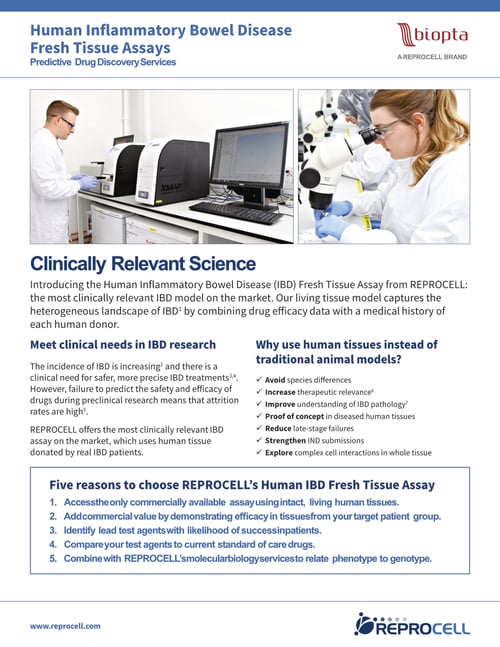 Human Inflammatory Bowel Disease IBD Brochure PDF Thumbnail