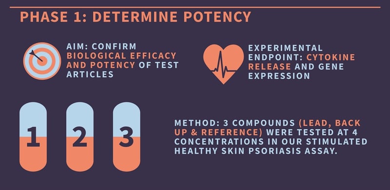 How to determine drug potency using human skin tissue