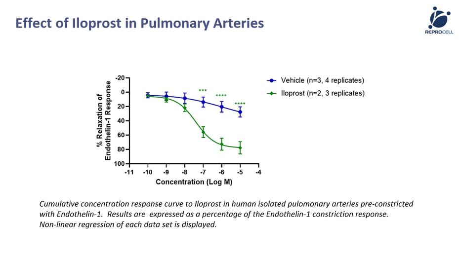 Effect of Iloprost in Pulmonary Arteries